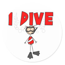 Girl I Dive T-shirts and Gifts stickers