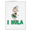 Girl I Hula Card by stick_figures Girl I Hula Card