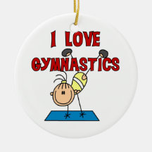 Girl I Love Gymnastics Christmas Ornament