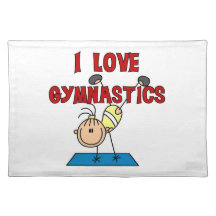 Girl I Love Gymnastics Place Mat