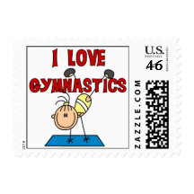 Girl I Love Gymnastics Stamp
