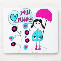 Girl I Love Mud Puddles Mousepad