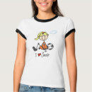 Girl I Love Soccer T-shirts - Girls who love the sport of soccer will love this cute stick figure Girl I Love Soccer T-shirt