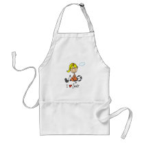 Girl I Love Soccer T-shirts and Gifts aprons
