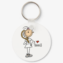 Girl I Love Tennis keychains