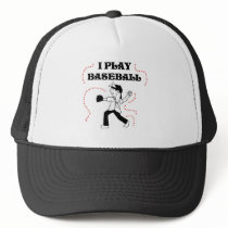 Girl I Play Baseball hats by sport_shop Girl I Play Baseball hats