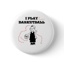 Girl I Play Basketball buttons by sport_shop Girl I Play Basketball buttons