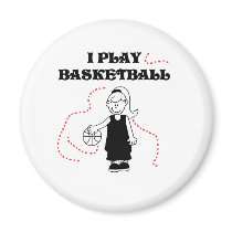Girl I Play Basketball magnets by sport_shop Girl I Play Basketball magnets
