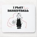 Girl I Play Basketball mousepads by sport_shop Girl I Play Basketball mousepads
