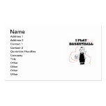 Girl I Play Basketball T-shirts and Gifts Business Cards