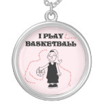 Girl I Play Basketball T-shirts and Gifts Custom Jewelry