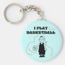 Girl I Play Basketball Tshirts and Gifts Key Chains
