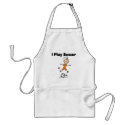 Girl I Play Soccer aprons by stick_figures Girl I Play Soccer aprons