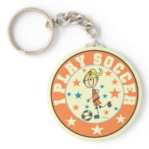 Girl I Play Soccer T-shirts and Gifts Key Chains