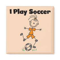 Girl I Play Soccer Tshirts and Gifts magnets