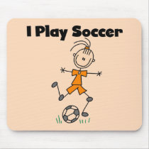 Girl I Play Soccer Tshirts and Gifts mousepads