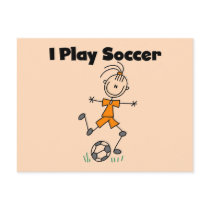 Girl I Play Soccer Tshirts and Gifts postcards