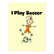 Girl I Play Soccer Tshirts and Gifts Postcards