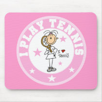 Girl I Play Tennis Mousepad