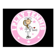 Girl I Play Tennis Tshirts and gifts Post Card