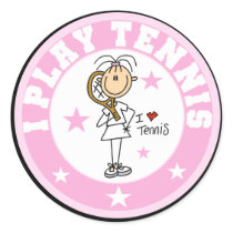 Girl I Play Tennis Tshirts and gifts stickers by stick_figures Girl I Play Tennis Tshirts and gifts stickers