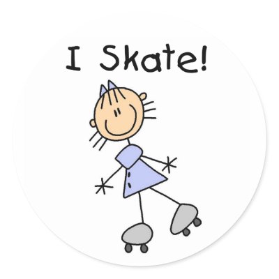 Girl I Skate Stickers Sticker by stick_figures