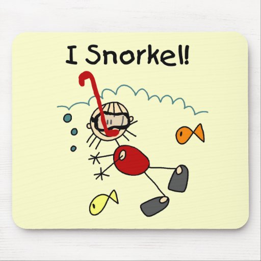 Girl I Snorkel T-shirts and Gifts Mouse Pad