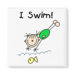Girl I Swim Magnet