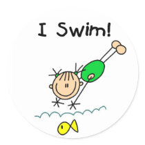 Girl I Swim Sticker