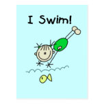 Girl I Swim T-shirts and Gifts Post Card