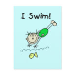 Girl I Swim T-shirts and Gifts Post Card