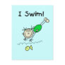 Girl I Swim T-shirts and Gifts Post Card