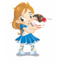 girl ice cream t-shirts by mattharkin girl ice cream t-shirts