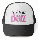 Girl I'm a Baby Doll hats by toddlersplace Girl I'm a Baby Doll hats