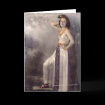 Girl in a grass skirt cards