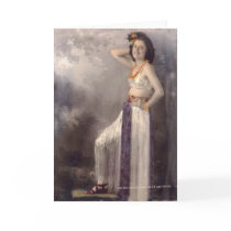 Girl in a grass skirt cards