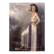 Girl in a grass skirt posters
