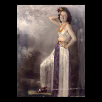 Girl in a grass skirt posters