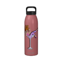 Girl in a Martini Glass Liberty Bottle Reusable Water Bottle