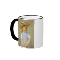 Girl in A Straw Hat, Mary Cassatt mugs