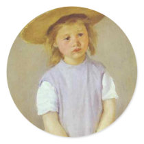 Girl in A Straw Hat, Mary Cassatt stickers