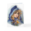 Girl in Blue Hood cards by Memory_Lane Girl in Blue Hood cards