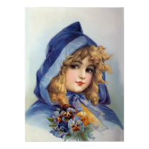 Girl in Blue Hood posters