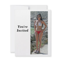 Girl in Boracay invitations