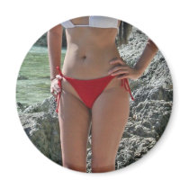 Girl in Boracay magnets
