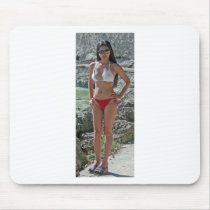 Girl in Boracay mousepads