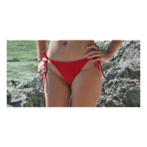 Girl in Boracay Photo Card