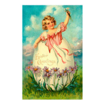 Girl In Egg Poster