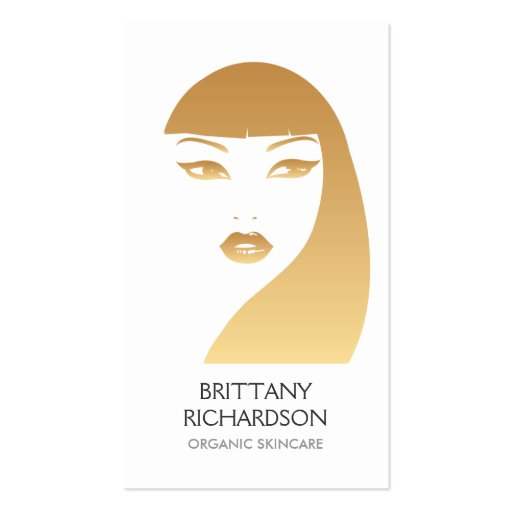 GIRL IN GOLD No. 1 Business Cards