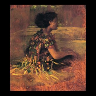 'Girl in Grass Dress' - John LaFarge Print
